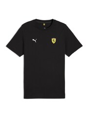 Puma Black Mens Scuderia Ferrari Race Colour Shield T-Shirt - Image 5 of 6