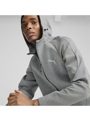 Grå - Puma Mens Evostripe Full Zip Huvtröja - Bild 2 av 6