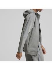 Grå - Puma Mens Evostripe Full Zip Huvtröja - Bild 5 av 6