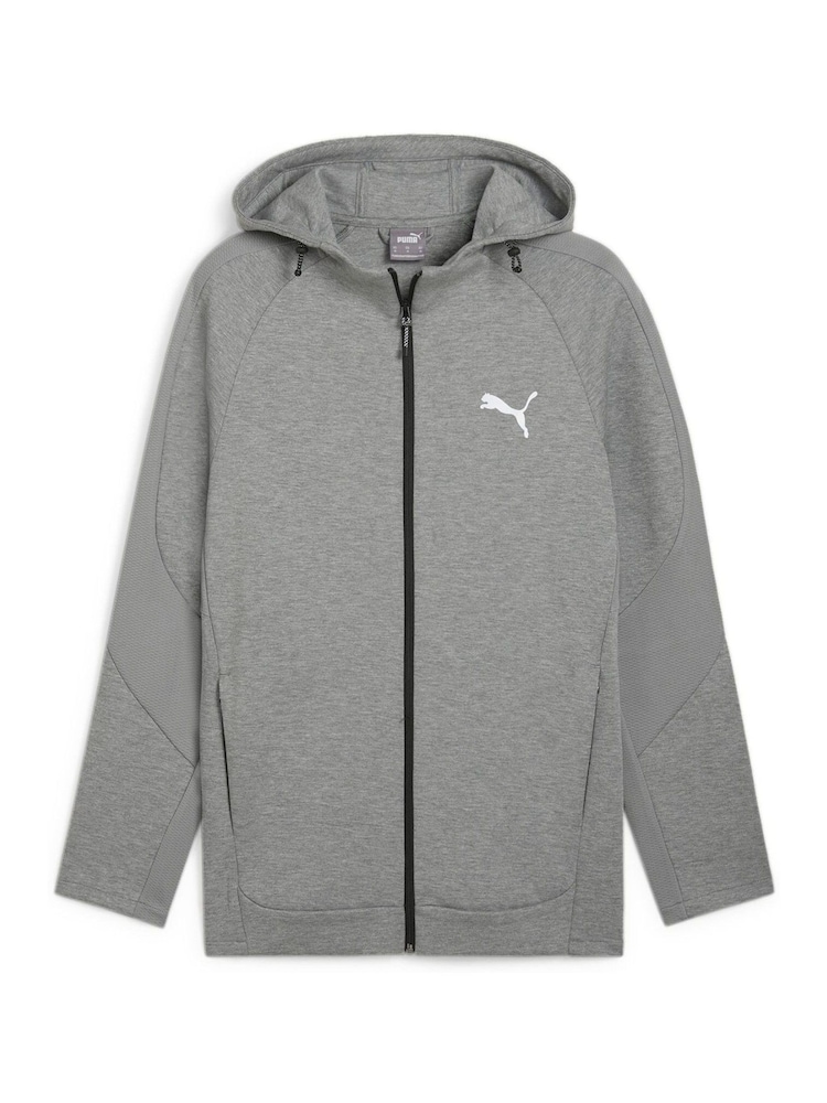 Grå - Puma Mens Evostripe Full Zip Huvtröja - Bild 6 av 6
