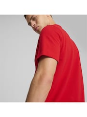 Puma Red Mens Scuderia Ferrari Race Graphic Polo Shirt - Image 6 of 6