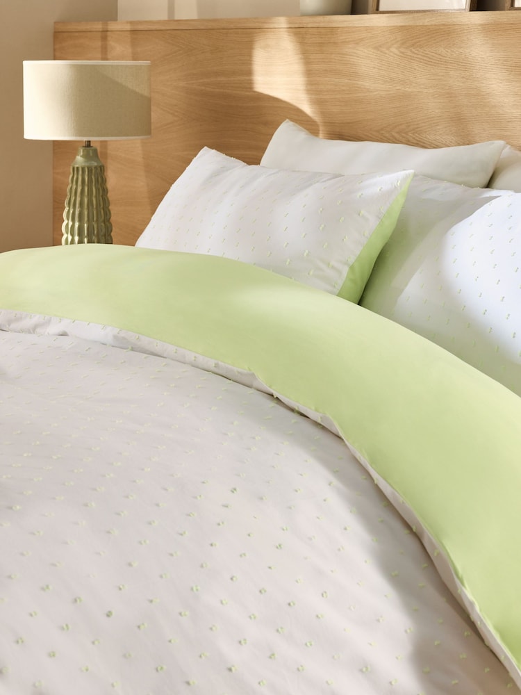 Pikčast Dobby Duvet Pokrov in blazina set - Slika 2 iz 5 Pikčast Dobby Duvet Pokrov in blazina set - Slika 2 iz 5