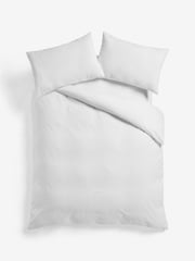 White Bow Textured Print Duvet Cover and Pillowcase Set - Image 5 of 5