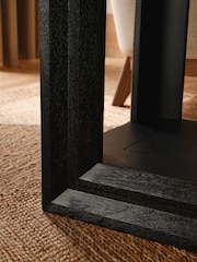 Black Ritz N Premium Mango Wood and Glass Side Table - Image 2 of 5