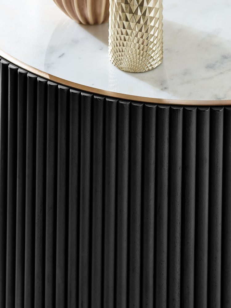 Black Valencia Mango Wood Coffee Table - Image 2 of 6
