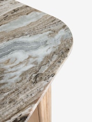 Natural Valencia Marble and Mango Wood Console Table - Image 7 of 7
