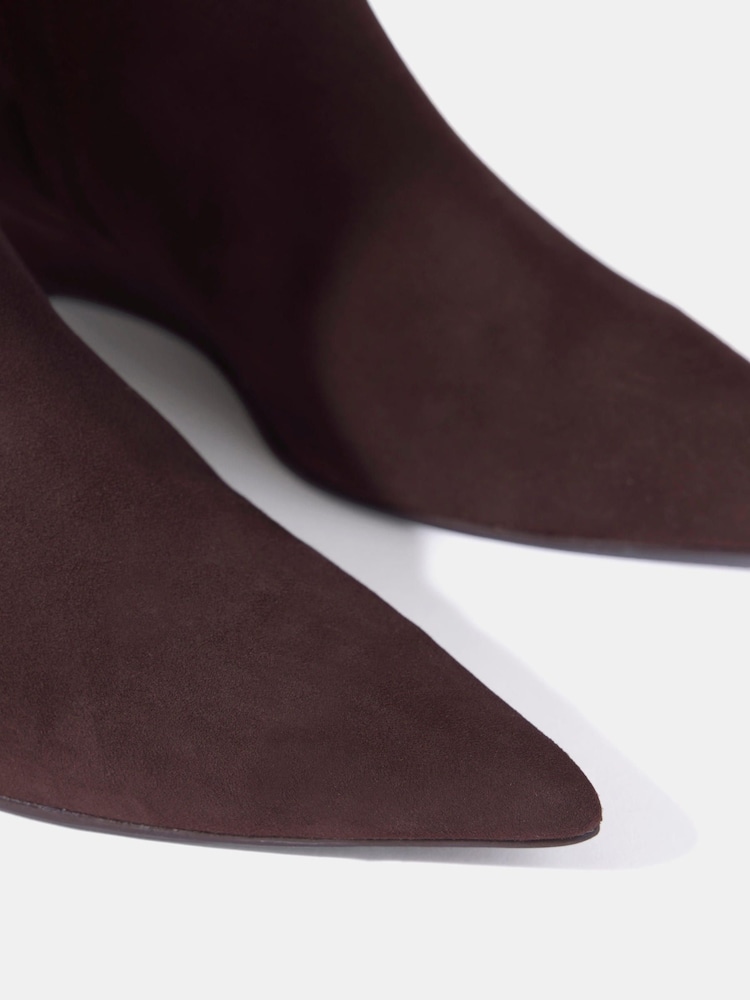 Mint Velvet Brown Suede Kailey Ankle Boots - Image 2 of 4