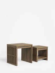 Dark Hoxton Textured Front Set of 2 Nest of Tables - Image 3 of 3