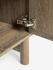 Dark Oak Effect Hoxton Textured Front Storage Shelf - Image 12 of 12