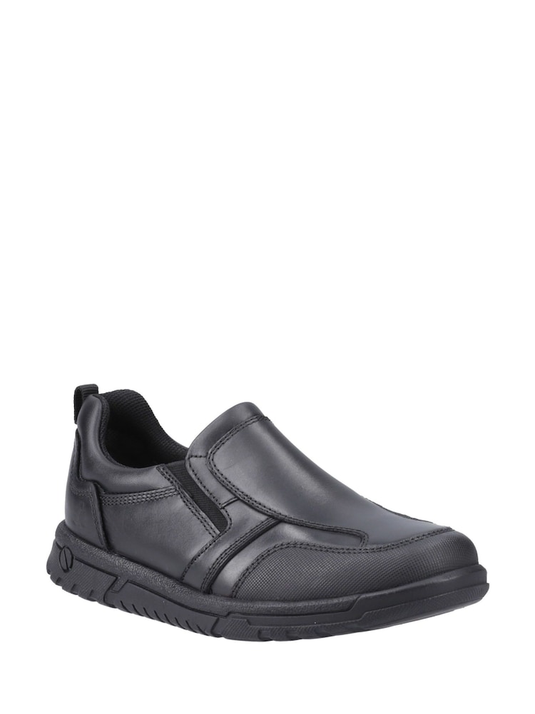 Hush Puppies Black Sergio Junior School Shoes - Image 2 of 4 Hush Puppies Black Sergio Junior School Shoes - Image 2 of 4