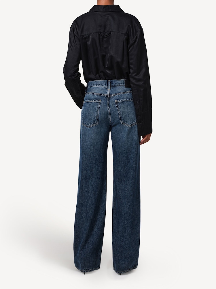 Citizens of Humanity Blue Annina High Rise Wide Leg Jeans - Image 2 of 7