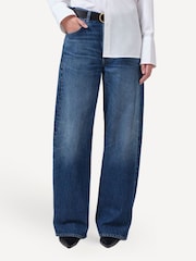 Citizens of Humanity Mid Blue Ayla Baggy Cuff Jeans - Image 1 of 8