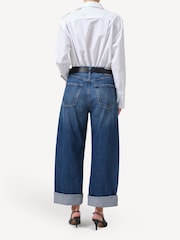 Citizens of Humanity Mid Blue Ayla Baggy Cuff Jeans - Image 5 of 8