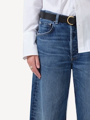 Citizens of Humanity Mid Blue Ayla Baggy Cuff Jeans - Image 8 of 8