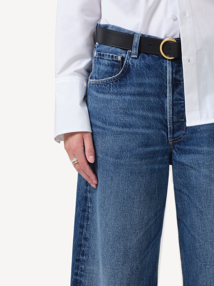 Citizens of Humanity Mid Blue Ayla Baggy Cuff Jeans - Image 8 of 8