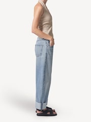 Citizens of Humanity Light Blue Ayla Baggy Cuff Jeans - Image 5 of 6