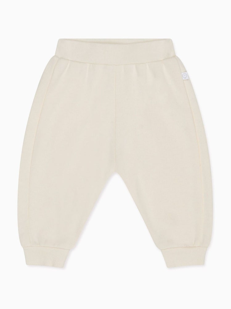 MORI Cream Cotton And Bamboo Super Soft Stretchy Joggers - Image 1 of 1