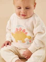 MORI Cream Super Soft Stretchy Joggers - Image 2 of 2