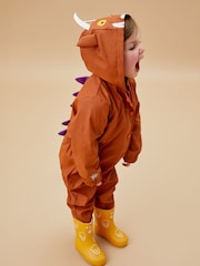 MORI Gruffalo Waterproof Cosy Hooded Brown Puddlesuit - Image 1 of 8