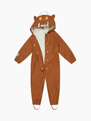 MORI Gruffalo Waterproof Cosy Hooded Brown Puddlesuit - Image 7 of 8