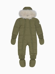 MORI Faux Fur Lined Cosy Zip Up Snowsuit - Imagen 2 de 5