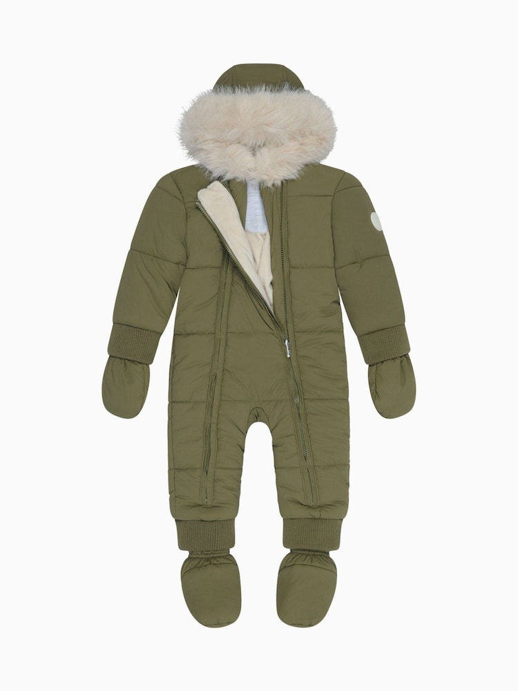 MORI Faux Fur Lined Cosy Zip Up Snowsuit - Image 3 of 5