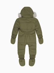 MORI Faux Fur Lined Cosy Zip Up Snowsuit - Imagen 4 de 5