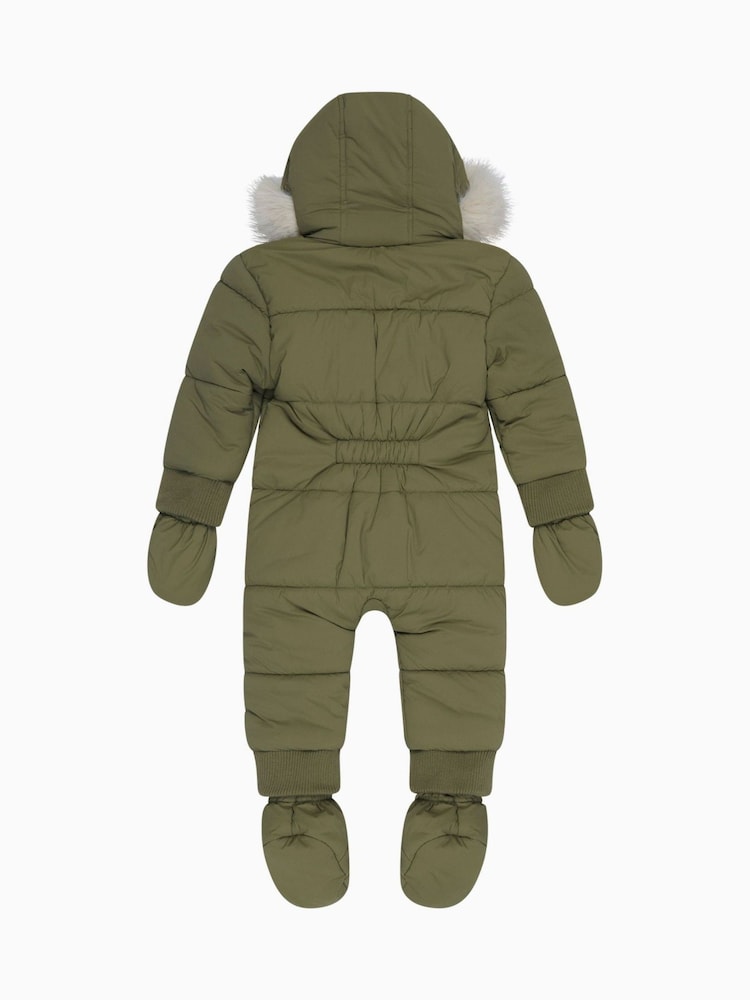 MORI Faux Fur Lined Cosy Zip Up Snowsuit - Image 4 of 5