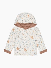 MORI Cream Reversible Bear Print Cotton And Bamboo Jacket - Image 4 of 6
