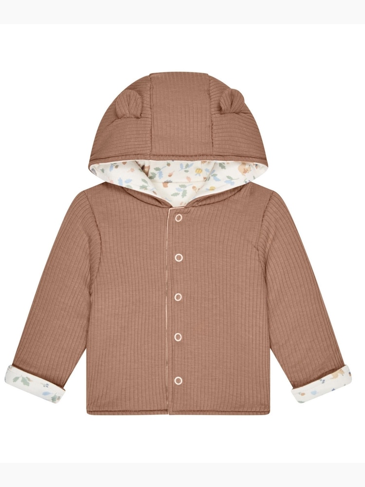 MORI Cream Reversible Bear Print Cotton And Bamboo Jacket - Image 6 of 6