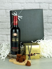 Le Bon Vin Bordeaux Red Wine Half Bottle & Truffles Gift - Image 1 of 1