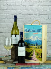 Le Bon Vin New Zealand Mission Wines 2 Bottle Wooden Gift Box - Image 1 of 1