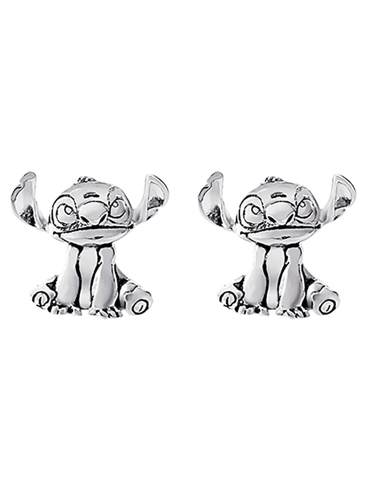 Peers Hardy Silver Tone Disney Lilo and Stitch Stud Earrings - Image 1 of 3
