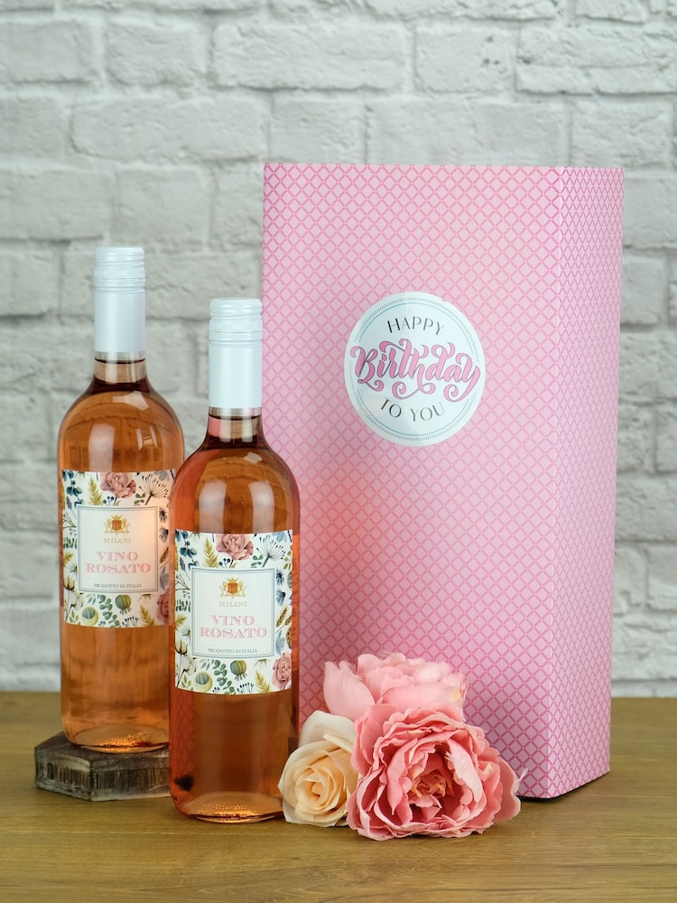 Le Bon Vin Happy Birthday Italian Rosé Gift Box - Image 1 of 1