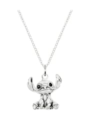 Peers Hardy Silver Tone Disney Lilo and Stitch Pendant Necklace - Image 1 of 4