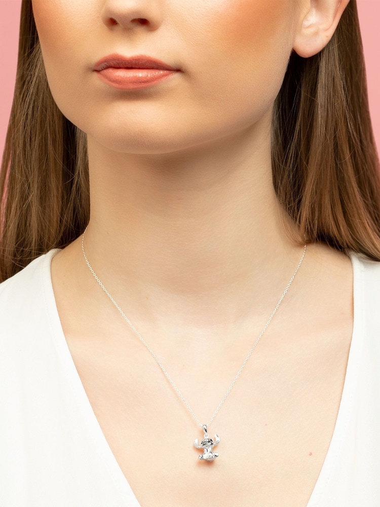 Peers Hardy Silver Tone Disney Lilo and Stitch Pendant Necklace - Image 2 of 4