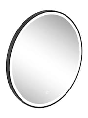 Britton Bathrooms Black Hoxton LED Bathroom Mirror Large 600mm - Image 2 of 2