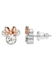 Peers Hardy Pink Crystal Minnie Bow Stud Earrings - Image 3 of 4