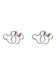 Peers Hardy Silver Tone Double layered Minnie Mouse Earrings - Image 1 of 3