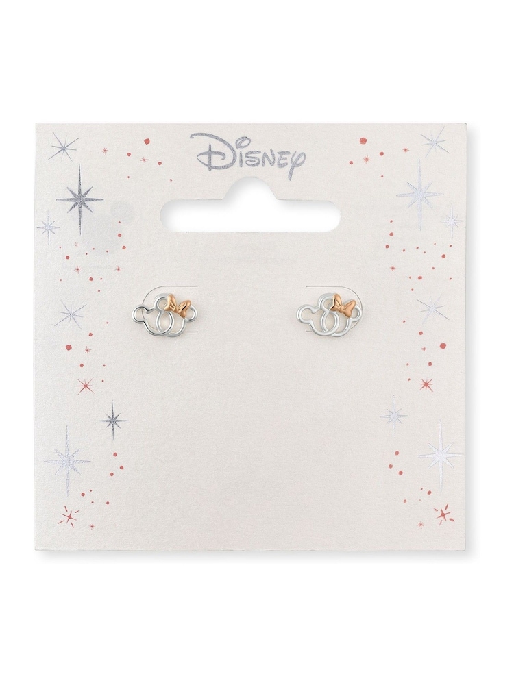 Peers Hardy Silver Tone Double layered Minnie Mouse Earrings - Image 3 of 3