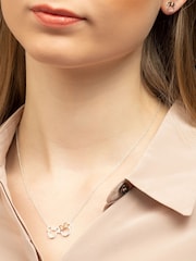 Peers Hardy Silver Tone Disney Minnie And Mickey Necklace - Image 2 of 4