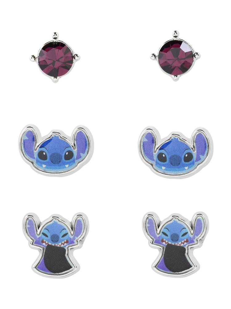 Peers Hardy Blue Disney Lilo and Stitch Trio Earring Set - Image 1 of 4