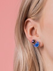 Peers Hardy Blue Disney Lilo and Stitch Trio Earring Set - Image 2 of 4