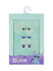 Peers Hardy Blue Disney Lilo and Stitch Trio Earring Set - Image 4 of 4