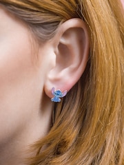 Peers Hardy Silver Tone Stitch Earrings - Image 2 of 3