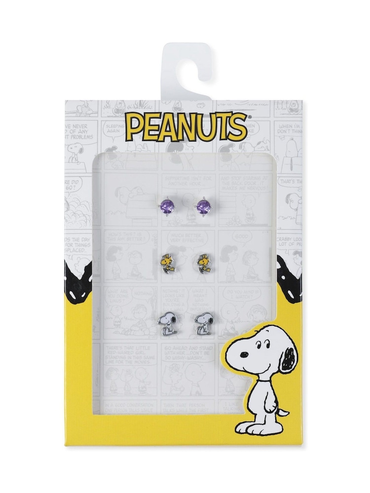 Peers Hardy Natural Peanuts Snoopy Trio Earring Set - Image 4 of 4