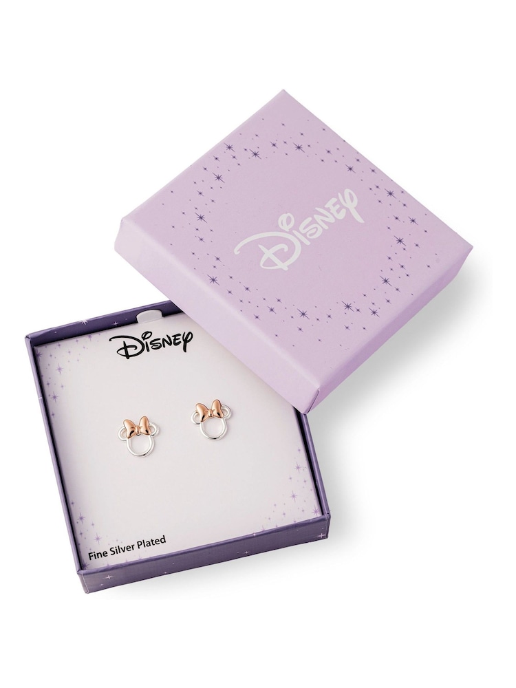 Peers Hardy Silver Tone Brass Cut Out Minnie Stud Earrings - Image 4 of 4