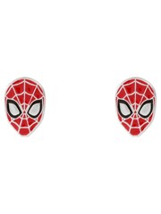 Peers Hardy Silver Tone Disney Marvel Spiderman Enamel Earrings - Image 1 of 3