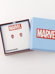 Peers Hardy Silver Tone Disney Marvel Spiderman Enamel Earrings - Image 3 of 3