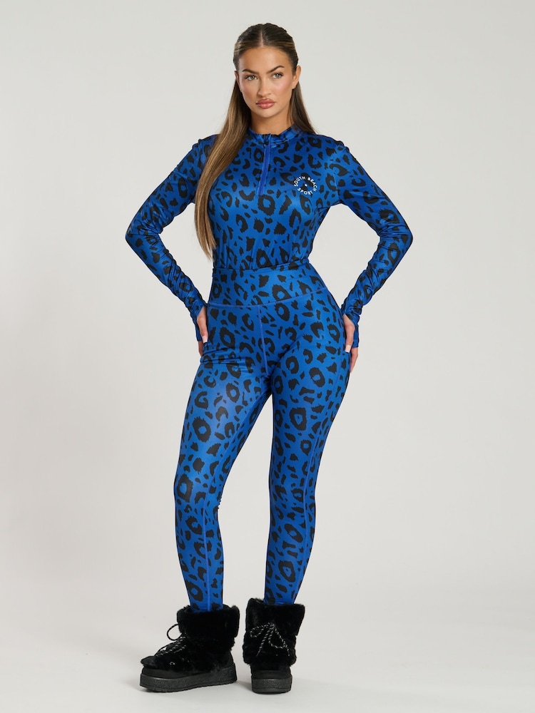 South Beach Blue Base Layer Leggings - Image 3 of 4